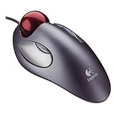 Logitechlog910000806 Trackman Marble Mouse Four Button Programmable Dark Gr ....