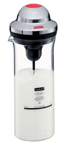 Bodum Mousse One Touch Milk Frother, Battery Operated