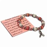 Pink Ribbon Cats Eye & Pearl Bracelet