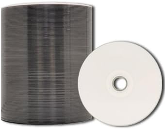 MediaPro White Thermal Hub Printable DVD-R - 100 Pack