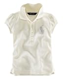 Ralph Lauren Toddler Girls Big Pony Puff Sleeve Polo (6X, Chic Cream)