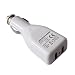 Skque 2-Port Usb Car Charger Adapter For Iphone \ PDA \ Cellphone \ Digital Camera \ MP3 \ Laptop