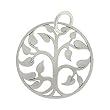 Round Tree of Life Pendant in Sterling Silver, #8430