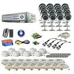 (Click to see discounted price) SVAT CV501-16CH-006 Do-it-Yourself DVR Security System with 16 Indoor/Outdoor Night Vision CCD Surveillance Cameras and Smartphone Compatibility $1,949.99