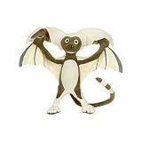 9" Momo Plush From Avatar the Last Airbender Poseable Bendable Doll Toy
