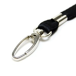 COSMOS Â® 5 pcs Black Clasp Neck Strap Band Lanyard For ID card, badge, Factory worker, Students, office worker, etc + Cosmos cable tie