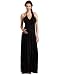 F.E.M. By T-bags Women's Maternity V-Ruched Halter Dress