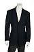 Liz Claiborne Deep Navy Pin Stripe Single Breast 2 Button Sport Coat