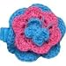 Posies Accessories Hot Pink/Turquoise Butterfly Doily Hair Clip