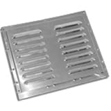 4 White Enamel Aluminum Louvered Vents For Truck Doors by Global Parts