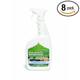 Seventh Generation Shower Cleaner, Green Mandarin & Leaf, 32 Ounce Bottles (Pack of 8)