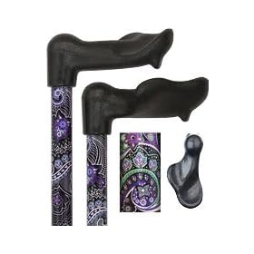 Purple Majesty Adjustable Palm Grip Walking Cane
