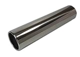 Produkt-Bild: Edelstahl Endrohr zum Anschweissen, Ausf&uuml;hrung: 90mm Rund + geb&ouml;rdelt, L&auml;nge 330mm