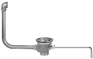 Fisher 22314 DrainKing: Basket Strainer, 19" x 21", Replaces #10715, Overflow: Chrome