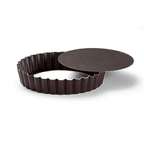 Paderno World Cuisine 4.75 Inch Fluted Non-Stick Tart Pan with Removable Bottom