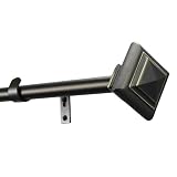 Levolor Manhattan Rod Set, Brushed Bronze, 1-Inch Diameter, 66 to 120-Inch Width