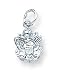 Sterling Silver Army Insignia Charm with 20 inch Sterling Silver Chain
