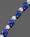 Sterling Silver Sapphire (13 ct. t.w.) & Diamond Accent Bracelet
