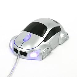SILVER Car Style USB Optical Mouse Series 5 series: Compatible with MS Windows 95, 98, Me, 2000, XP, NT, MAC OS9 or Above