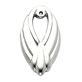 14K White Gold Earring Jacket