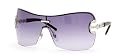 GUCCI 2771/S 0010 PALLADIUM RIMLESS SHIELD SUNGLASSES
