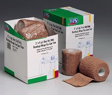 3 in. x5 yd. cohesive elastic bandage- latex free- wrap you can tear- 4 per dispenser box At Home Emergency