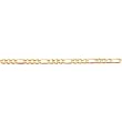 14-karat-gold Concave Open Figaro Chain 8"