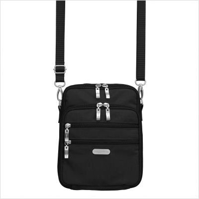 Zip and Go Cross Body in Black / Khaki on Travel Gear Bag Travel Gear Bag Zip and Go Cross Body in Black / Khaki