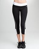 Colorblock Legging - BEBE SPORT - BLACK/WHITE (M)