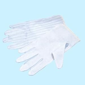 【クリックで詳細表示】カスタム 静電防止手袋 L 滑り止め付き
