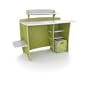 Legare 43-Inch Kids' Desk with File Cart, Green and White