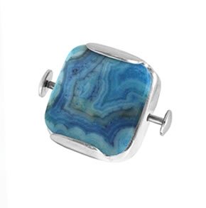 Bijoulee Terra-Gem Ocean Agate Design Bar