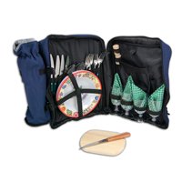 Picnic Backpack with Service for Four - Insulated Wine & Food Cooler