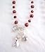 Sterling Silver Freshwater Pearl HIV/AIDS Awareness Ribbon 