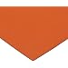 CS Hyde Silicone Rubber, Commercial Grade, Acrylic Adhesive, 0.032" Thick, 50 Durometer, Red, 12" Width, 12" Length