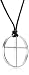 Jewelry : Sterling Silver "Faith" Cross Pendant, 18"