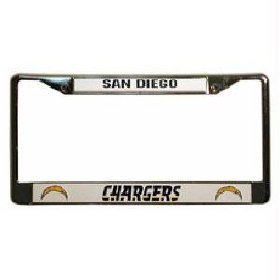 San Diego Chargers Chrome License Plate Frame(New Logo)
