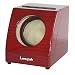 LUXUPAK Red wood single watch winder+AC/DC battery+1 year warranty