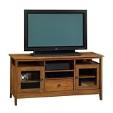 Sauder August Hill Entertainment Credenza Oiled Oak