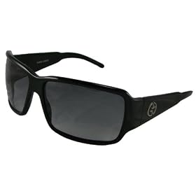 Giorgio Armani Sunglasses 196 s, Wrap, Glossy Black Frame  Gray Gradient Lenses