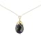 14K Gold on Silver Amethyst Bead Necklace - 18"