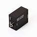 Digital Optical Coaxial Toslink to Analog RCA Audio Converter - Digital to Analogue Audio Converter - TOSlink / Coaxial to Stereo Left/Right RCA--UK Plug