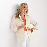 TravelSmith Womens Boyfriend Jacket Cream S