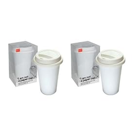 I Am Not a Paper Cup- 2 Pack Reuseable Mugs