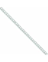 Genuine .925 Sterling Silver Cz Bracelet 14.8 Grams . 100% Satisfaction Guaranteed.