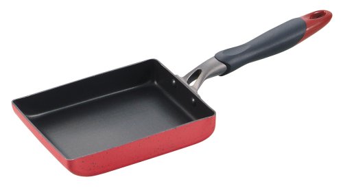 エスペランサ ふっ素加工 IH対応 玉子焼 レッド H-1954