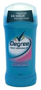 Degree Deodorant Invisible Solid Sheer Powder 2.6oz For Women