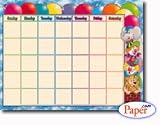CHART CLOWN CALENDAR