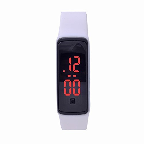 WOPS® Fashion Design Ultra Thin Sports Silicone Digital Unisex LED Sports Bracelet Wrist Watch