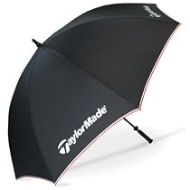 TaylorMade Golf TM Single Canopy Umbrella - Black/White/Red - 0105061442